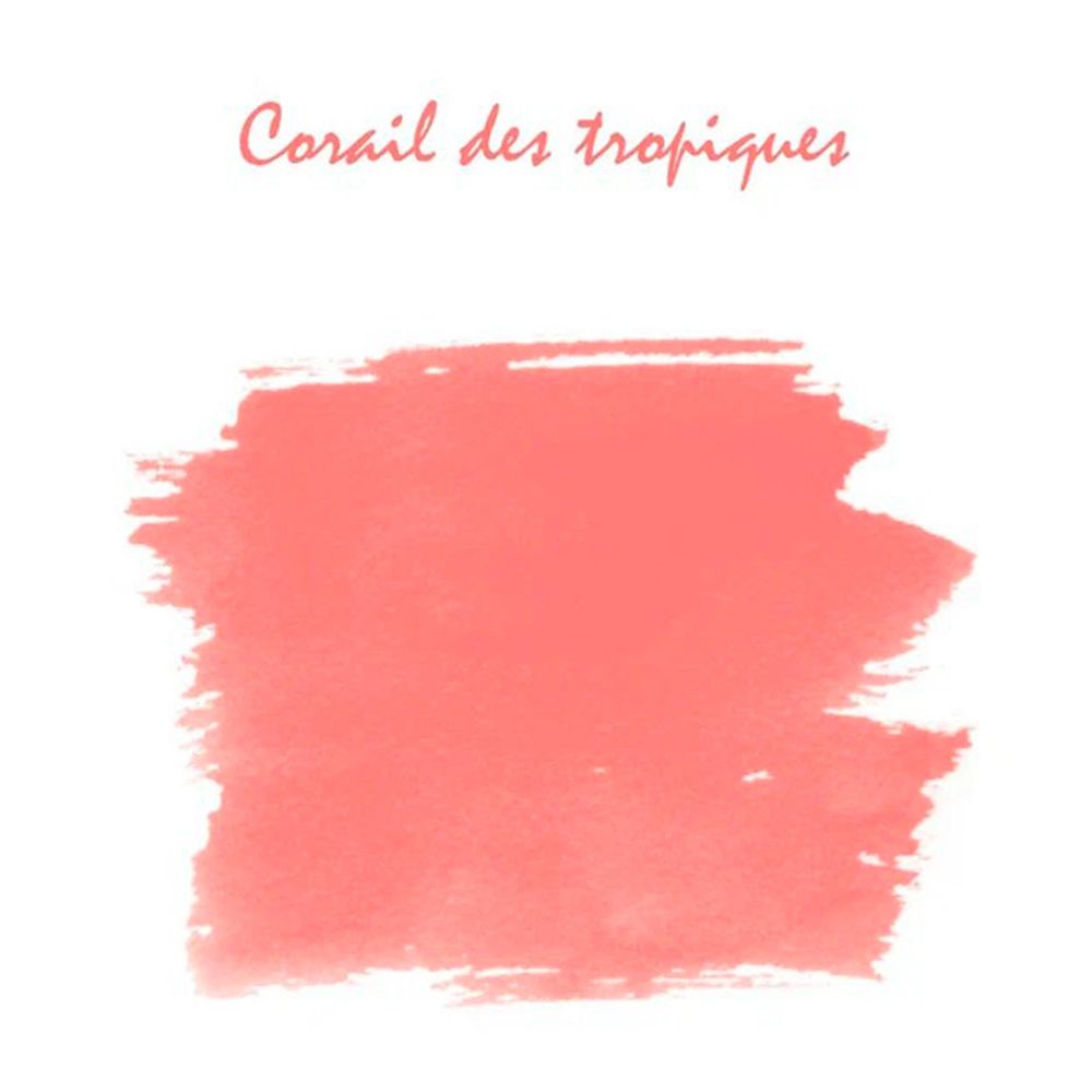 Чернила во флаконе Herbin 30 мл Corail des tropiques коралловые (13059T) 1