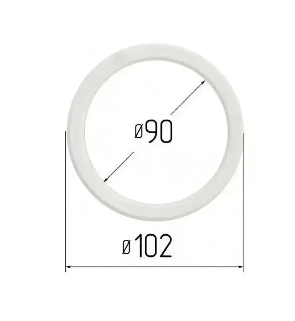 (20 шт.)Термокольцо для натяжного потолка d 90 мм., подходит для светильника GX53 R90X20ECB
