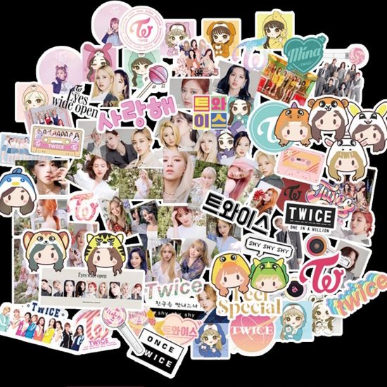 Наклейки для стикер бомбинга Twice (82 шт.)