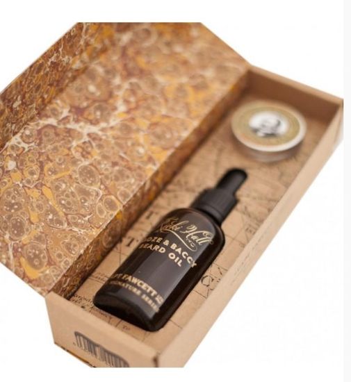 Подарочный набор Captain Fawcett Ricki Hall Booze & Baccy Beard Oil & Moustache Wax