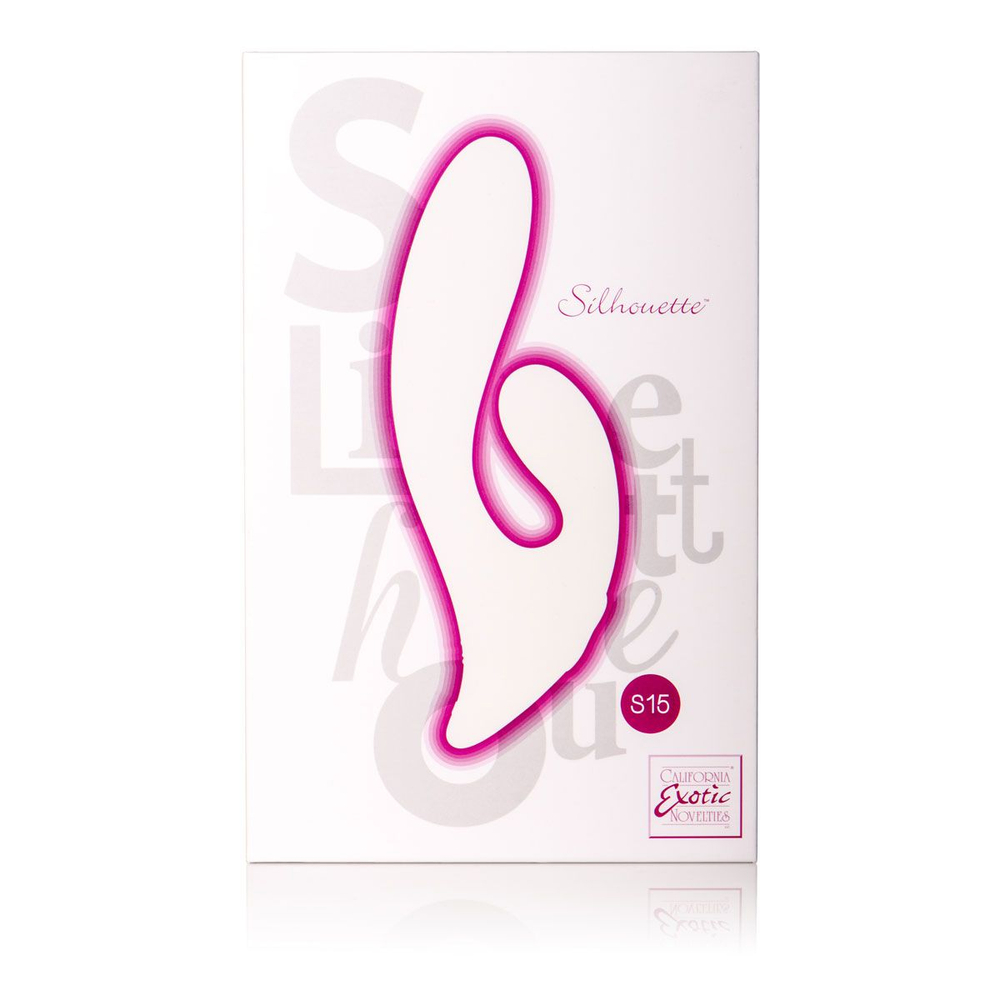 Двойной розовый вибратор Silhouette S15 - 20 см. (Цвет: розовый)