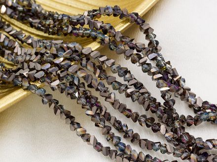 Нить бусин для украшений 4мм (ювелирное стекло)