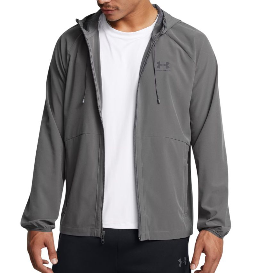 Куртка теннисная Under Armour Vibe Woven - castlerock/black