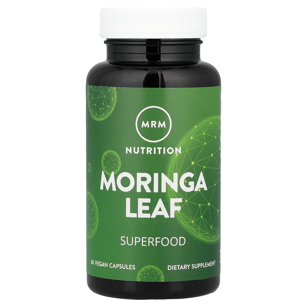 MRM Nutrition, листья моринги, 60 веганских капсул (600 мг в 1 капсуле)