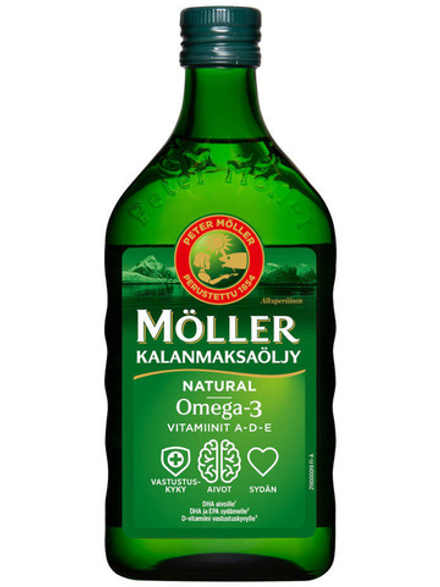 Масло печени трески MÖLLER 500 мл, ОМЕГА-3