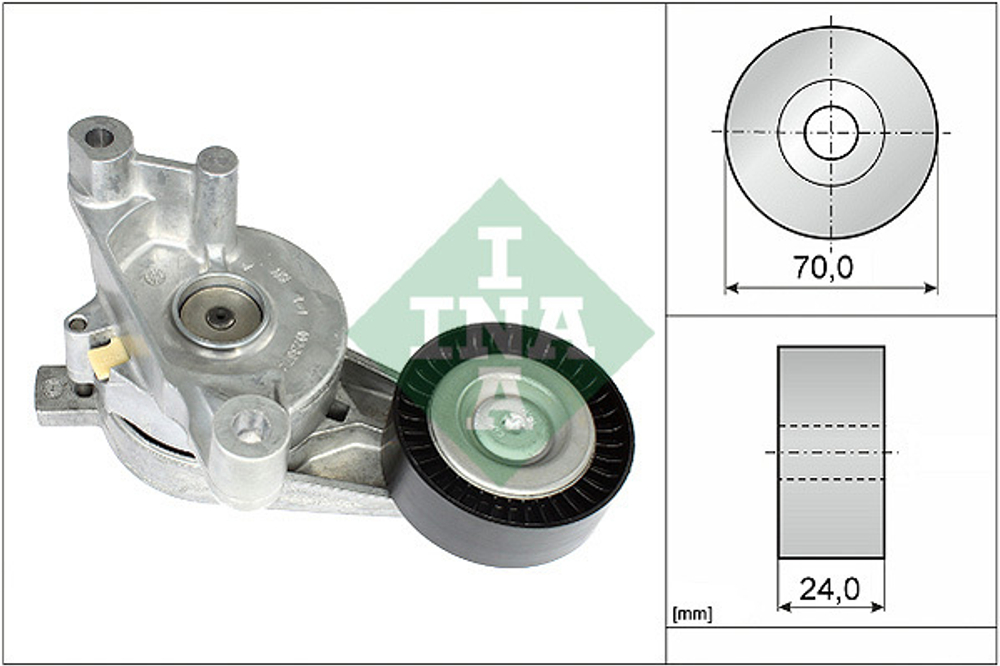 INA - 534005910-INA - Belt Tensioner, V-ribbed belt