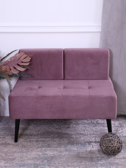 Диван "Twist" антивандальный велюр Lilac/венге