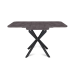 Стол Твист раздвижной (100+30) камень темный / опоры черные