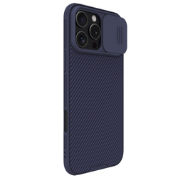 Чехол темно-фиолетового цвета (Dark Purple) от Nillkin c поддержкой магнитной зарядки MagSafe для iPhone 16 Pro Max, серия CamShield Pro Magnetic