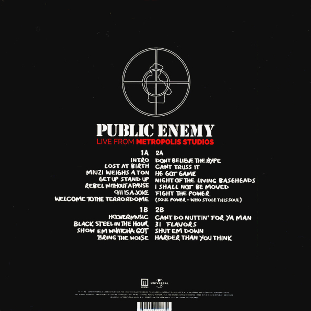 Public Enemy / Live At Metropolis Studios (2LP)