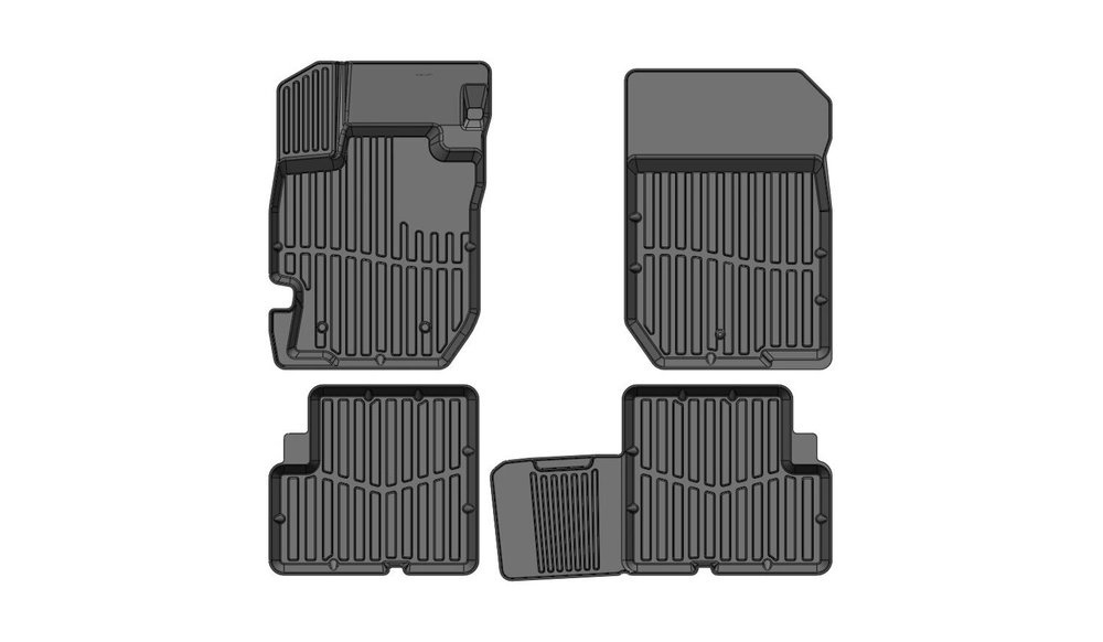Коврики резиновые в салон 3D PREMIUM для Nissan Almera (2012-) SRTK.PR.NS.ALM.12G.02X35