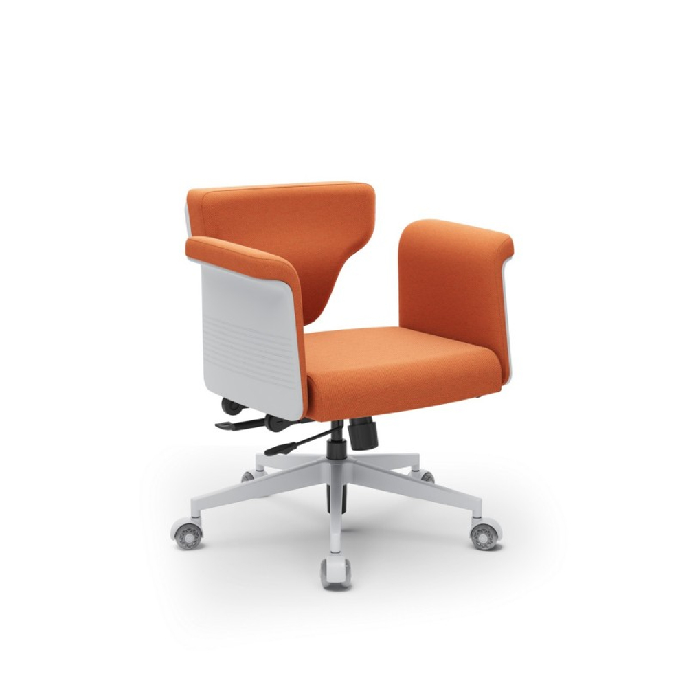 Кресло-трансформер FoxGear STUDIO Fabric, оранжевый (FG-STUDIO-F-OR)