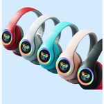 Наушники беспроводные светящиеся +TF card Fashion SAZ-D01