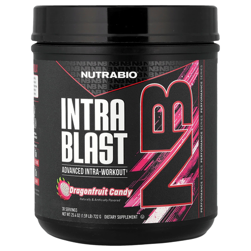 NutraBio, Intra Blast, усовершенствованная добавка во время тренировки, со вкусом питахайи, 722 г (1,59 фунта)