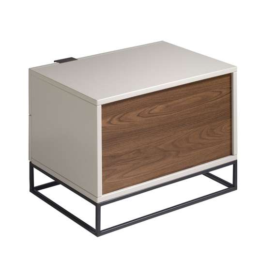 Прикроватная тумбочка Angel Cerda Estetico 7004, жемчужно-серая