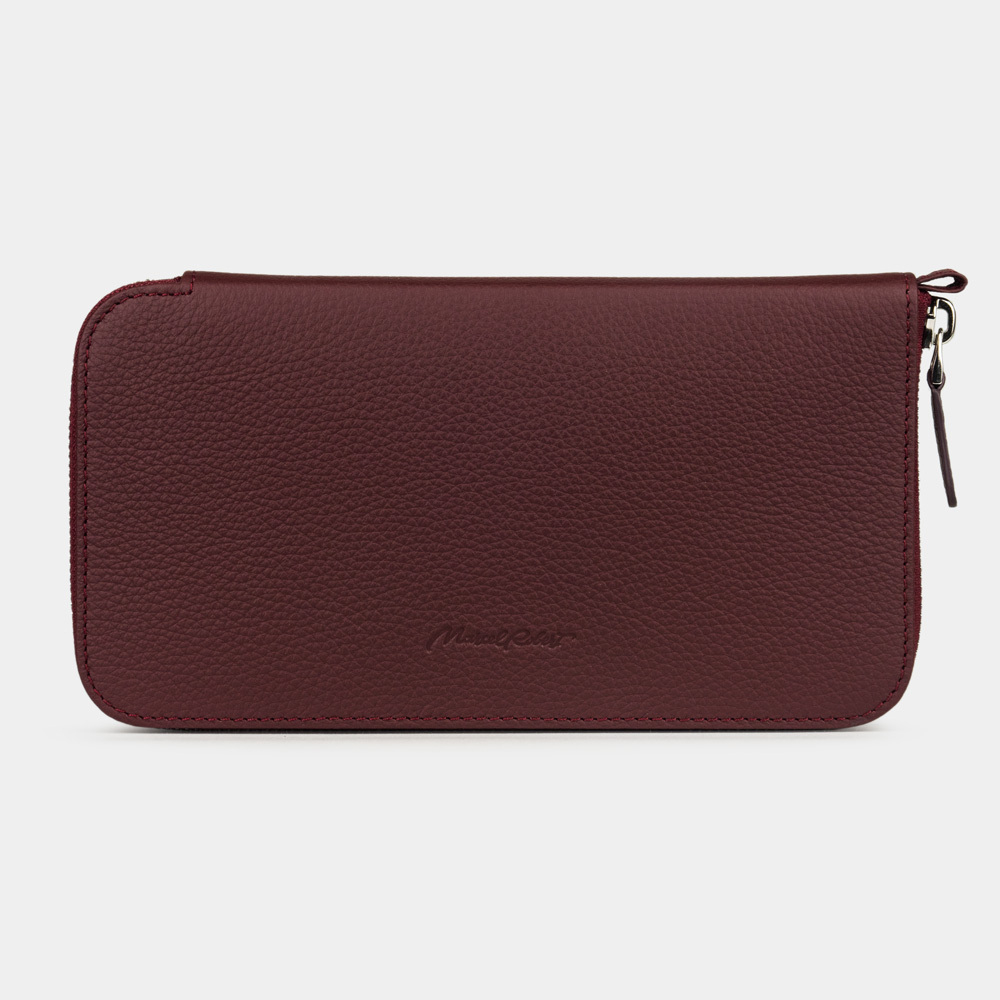 Кошелек длинный Marquise из кожи теленка, бордового цвета