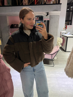 Пуховик North шоколадный