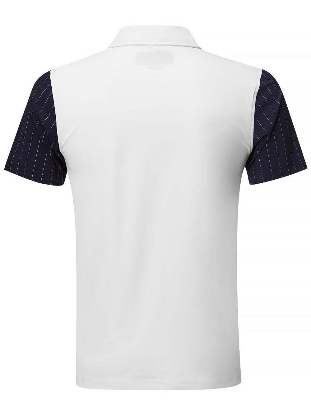 Теннисное поло Hydrogen Tech Zipped Polo - white/blue