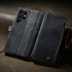 Многофункциональный чехол-кошелек CaseMe 3 in 1 Matte Wallet для Samsung Galaxy S25 Ultra