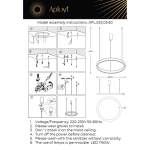 Подвесная люстра Aployt NISIA APL.025.03.60
