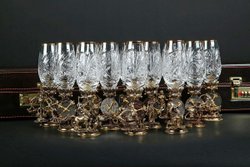 Набор фужеров для водки "Знаки Зодиака" 12 шт. в подарочном кейсе