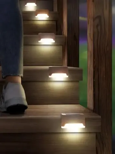 Live home Угловые уличные светильники на солнечной батарее, 8 штук, коричневый цвет