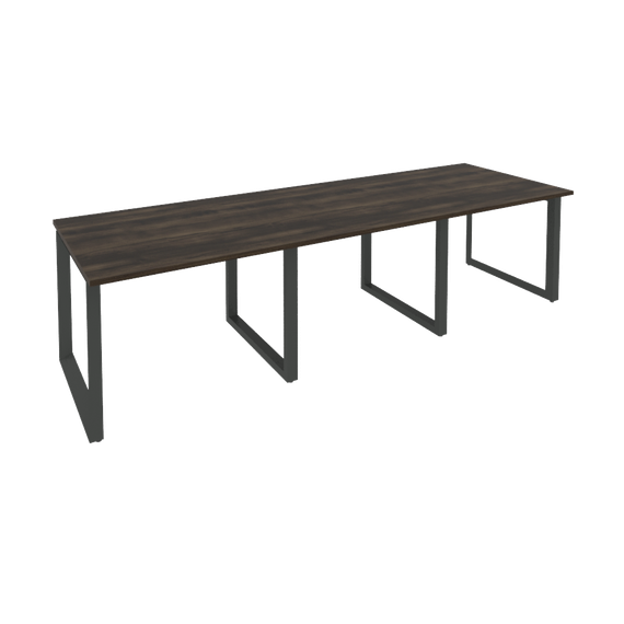 Onix Стол переговорный O.MO-PRG-3.1 Дуб Мали/Металл Антрацит 2940*980*750