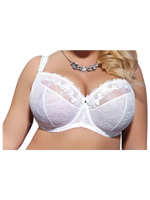 Бюстгальтер больших размеров Belinda Kris Line белый 75GG