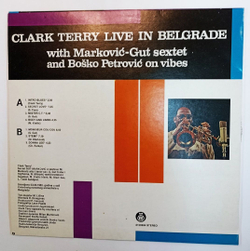 Винтажная виниловая пластинка Clark Terry with Markovic-Gut Sextet and Bosko Petrovic Live In Belgrade (Yugoslavia 1982)