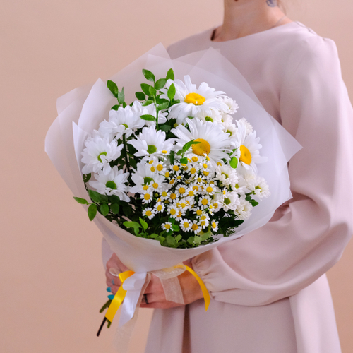 Купить Летний букет с ромашками "Лада"
