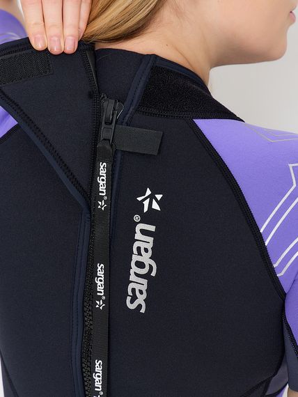 Гидрокостюм Sargan Nero 2.0 Shorty Pro lady 2 мм черно-сиреневый