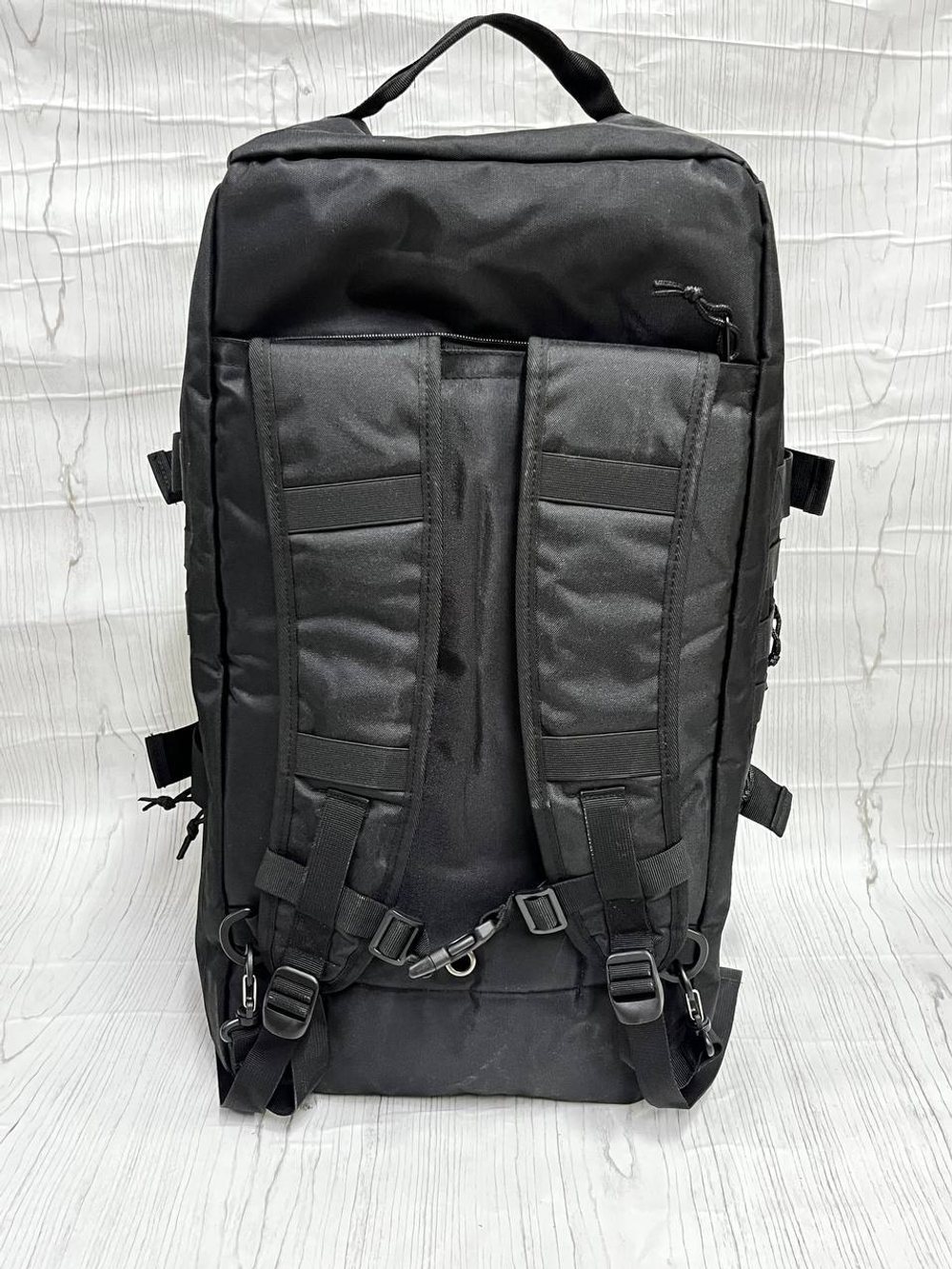 Вместительный тактический рюкзак 60л / чёрный
