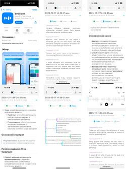 Приложение SoniCloud iOS iPhone для ИИ распознавания речи