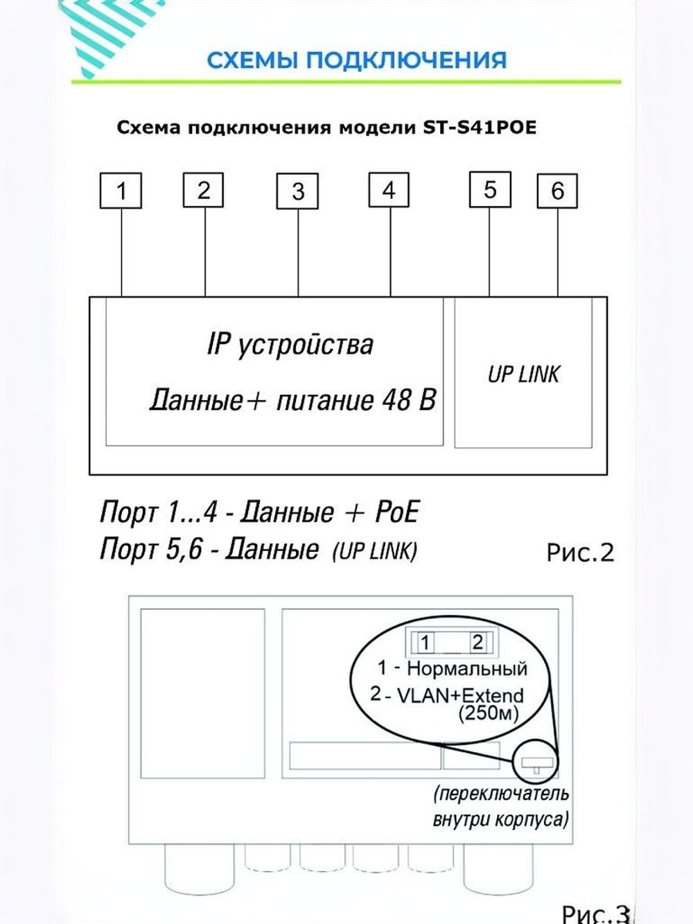 Источник питания ST-S41POE (2M/65W/А/OUT) PRO (версия 4)