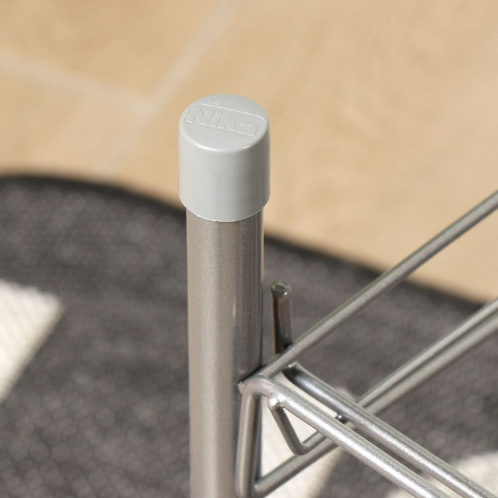 Полка для обуви, мет-л, 2 секц, 66х28х44 см, сер, Nika, ЭТ3/С