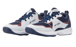 Детские теннисные кроссовки Yonex Power Cushion Pro-Move Junior - white/navy/red