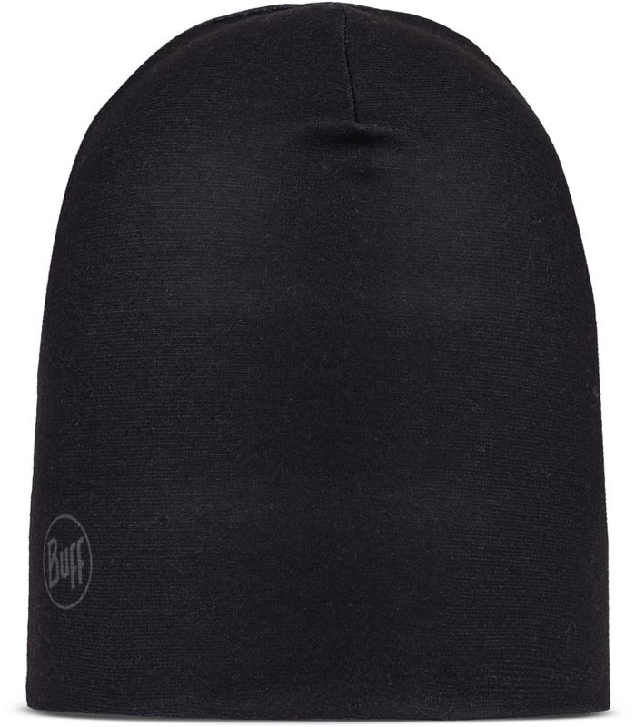 Шапка двухсторонняя Buff Ecostretch Solid Black Фото 2