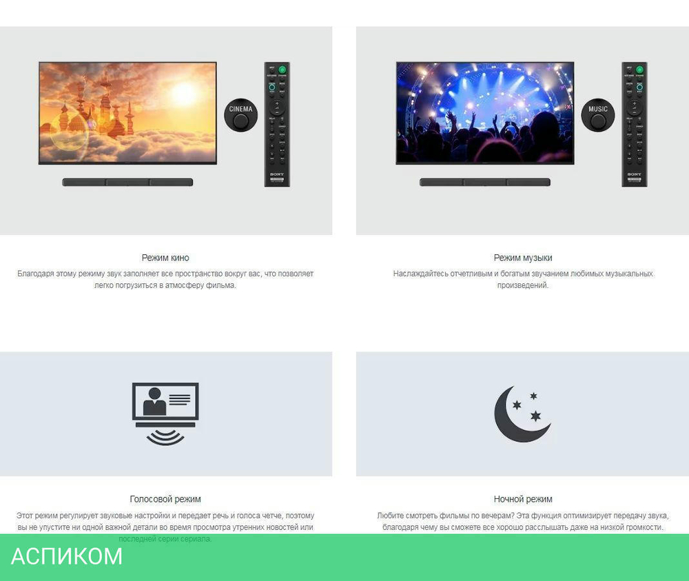 Саундбар Sony HT-S40R черный