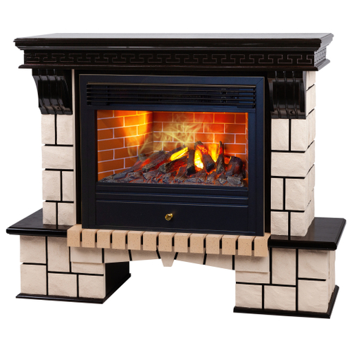 Каминокомплект Real Flame Stone 26 AO с очагом 3D Novara