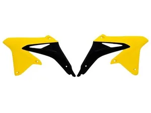 Боковины радиатора для Suzuki RMZ450 08-17, RMX450Z 10-17 желто-черные RTech R-CVRMZGINR08