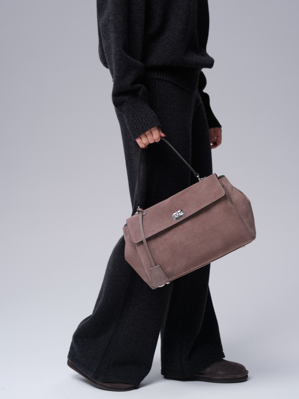 Замшевая сумка Nadi DBR 31356 капучино