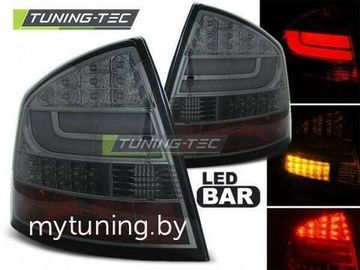 Задние фонари Skoda Octavia 2 smoke led bar