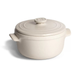 Кастрюля 0,6 л. керам. d=13,5 см. h=10 см. с крышкой бежевая Emile Henry /1/2/ ВДОХНОВЕНИЕ