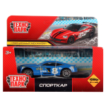 Модель ин. мет. "Спорткар" 10см, коробка 1911C140-R2 (Технопарк)