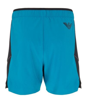 Мужские теннисные шорты EA7 Man Woven Shorts - Бирюзовый