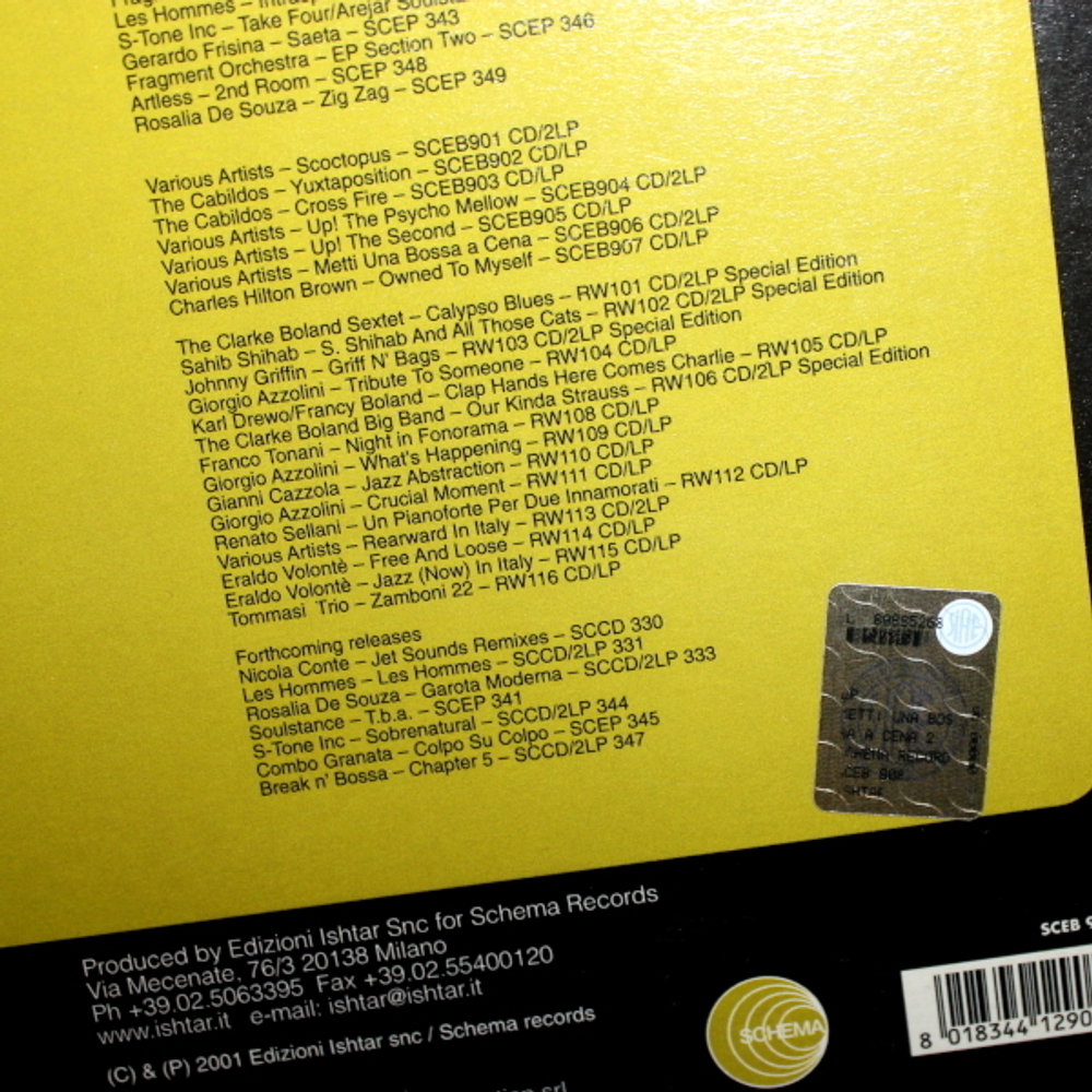 METTI UNA BOSSA A CENA SCHEMA（Record Label :: Schema SCEB