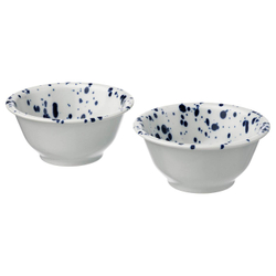IKEA SILVERSIDA  (ИКЕА СИЛВЕРСИДА)  -  Миска, узор/синий, 14 см