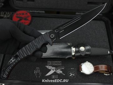 Складной нож НОКС Аватар М Red-Black 334-709404 на подшипниках c клинком из стали D2, рукоять G10