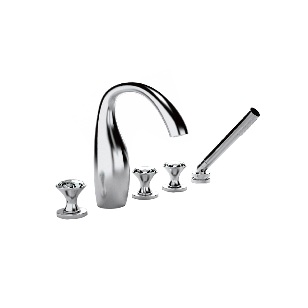 F54287C BRAVAT POLAR CRYSTAL Swarovski Смеситель для ванны, хром