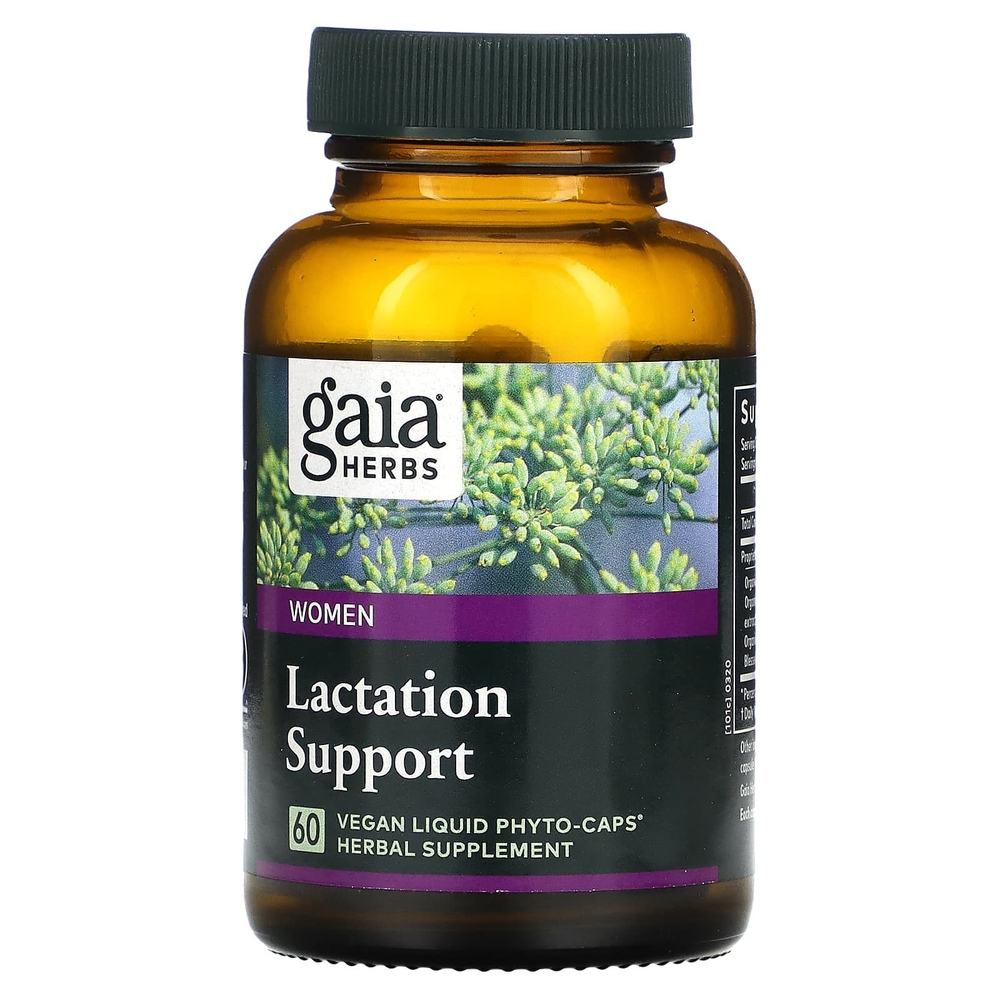 Gaia Herbs, Добавка для поддержки грудного вскармливания, 60 веганских капсул Liquid Phyto-Caps